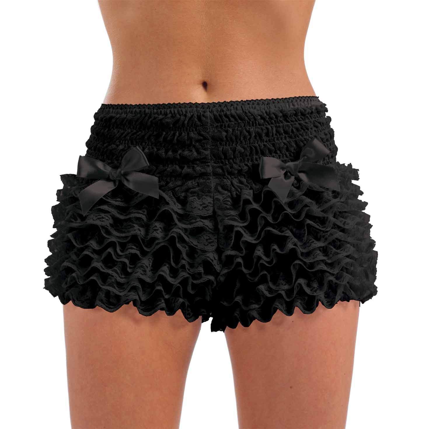 Pantalones Negros con Volantes