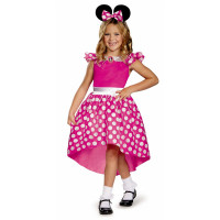 Disfraz Minnie Mouse Niña Rosa Clásico