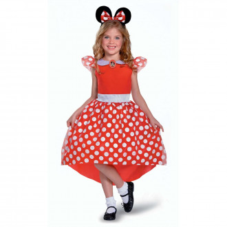 Disfraz Minnie Mouse Niña Rojo Clásico