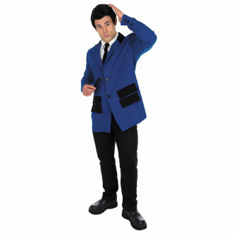Disfraz años 50 Moda Teddy Boy Para Hombres Azul