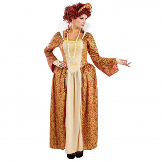 Disfraz Mujer Medieval Reina Tudor