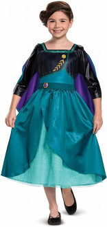 Disfraz clásico de la reina Anna de Disney Frozen para niños