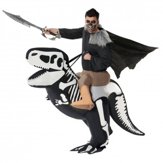 Disfraz Montar En Un Esqueleto de T-Rex Hinchable 