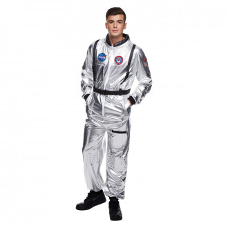 Men's Silver Astronaut Suit Costume
