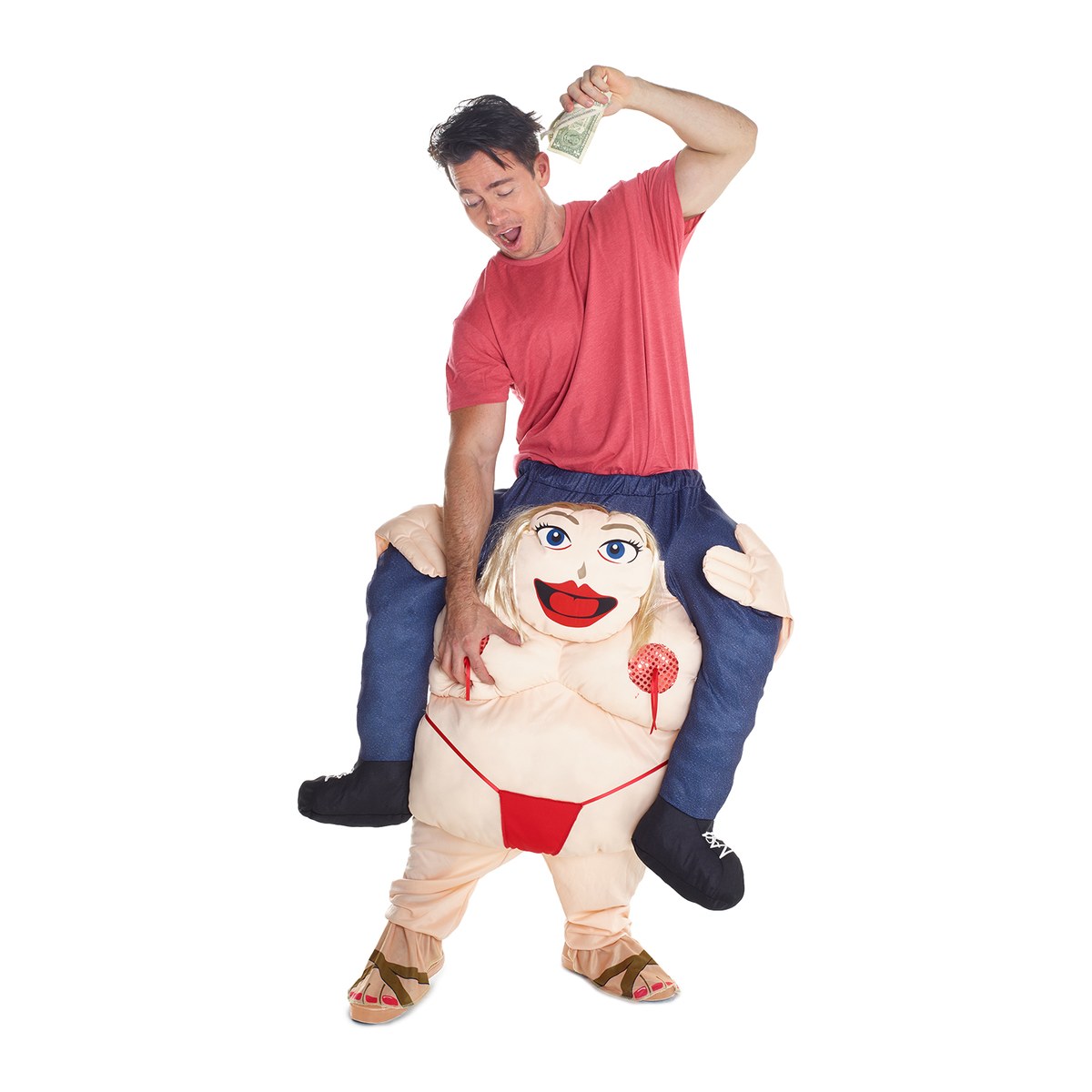 Disfraz de Mochila Stripper Gordo