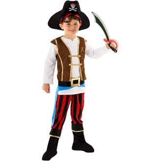 Disfraz De Capitán Pirata Para Niños