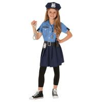 Disfraz de Policía Azul para Niñas