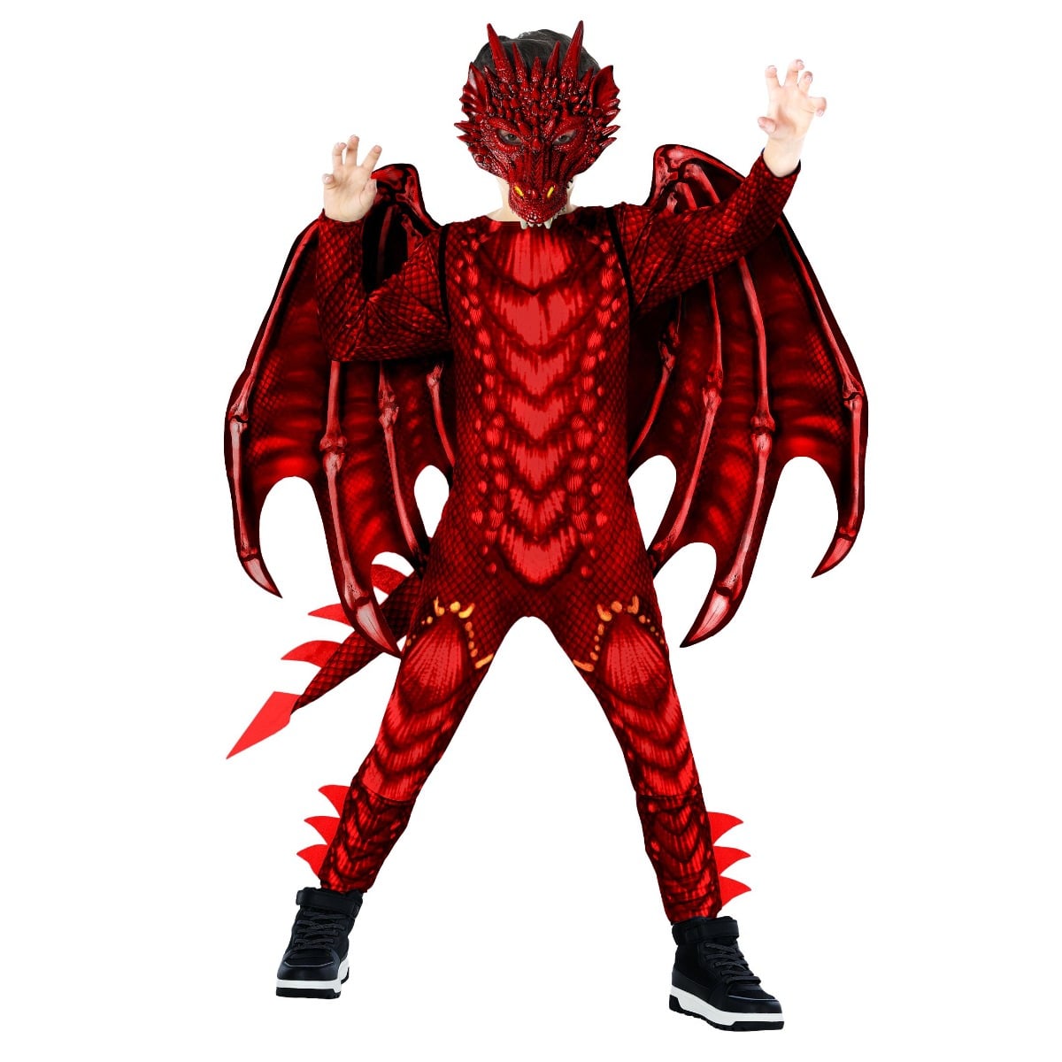 Disfraz De Dragón Infantil Rojo