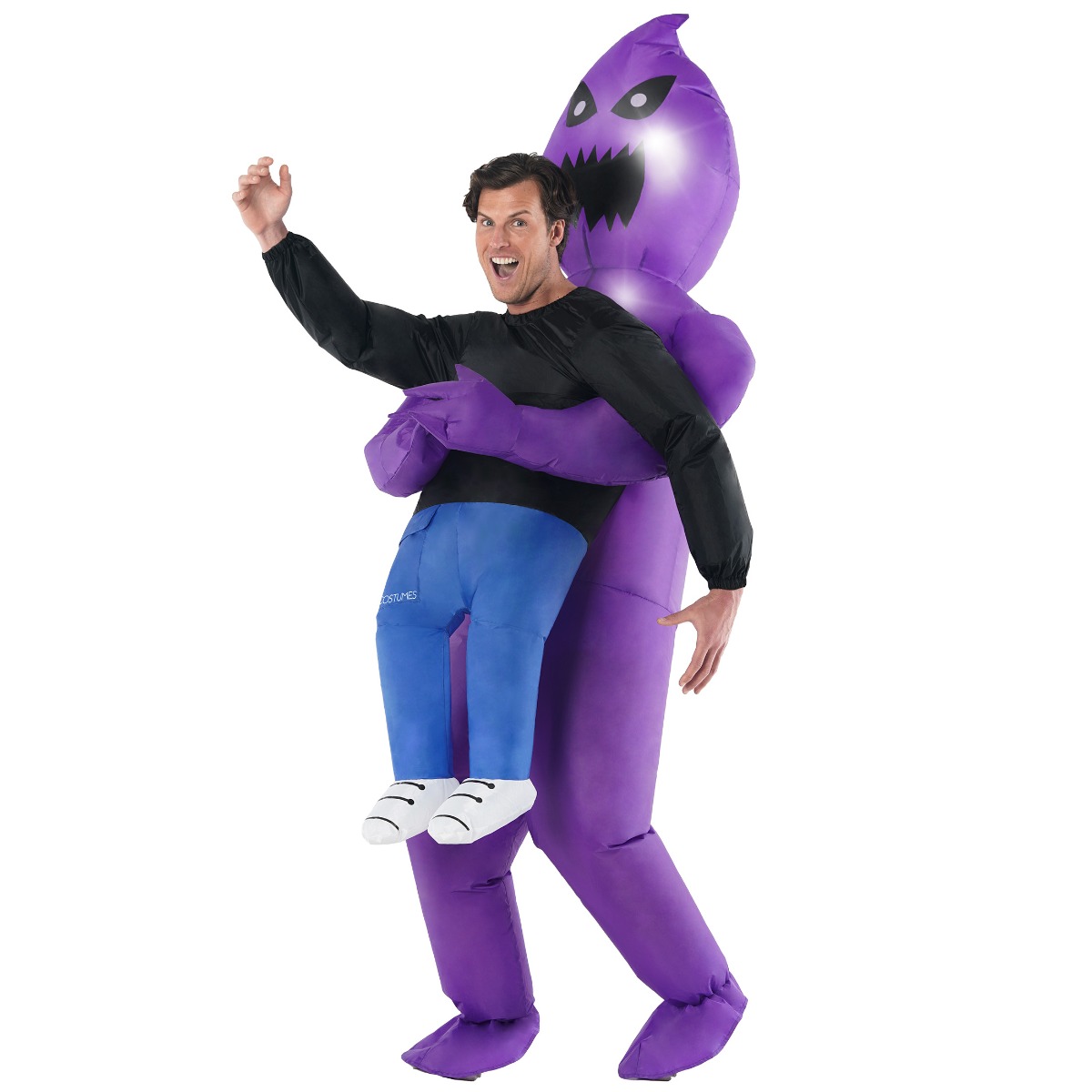Disfraz Hinchable Halloween Ghoul Morado Luminoso