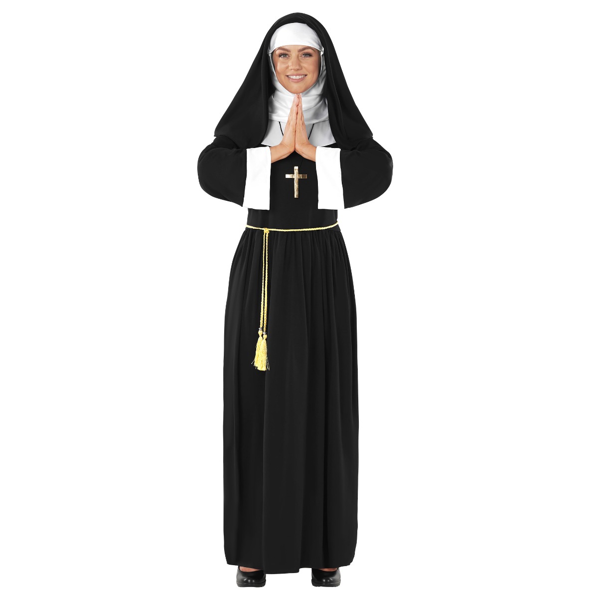 Disfraz De Vestido Largo De Monjas Para Mujeres.
